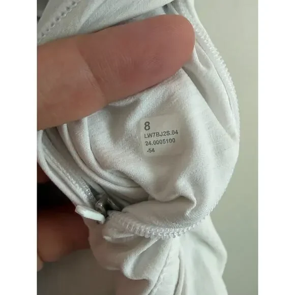 Lululemon Track That High-Rise Lined Running Short 3" White Women's Size 8 - Picture 6 of 7